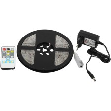 A set of LED tape with adjustable color temperature, warm/cold white glow