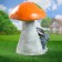 Garden figure "Mushroom Sunsin with hares of beds" 45x34cm
