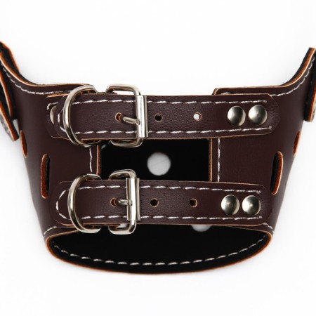 Pressed muzzle adjustable, No. 2, DN 5 cm, ohm 15-22 cm, brown-5