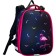 School backpack 38 x 30 x 16 cm, ergonomic back, stavia "flamingos mini", black/blue/pink