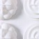 Form for mousse desserts and baking konfinetta "Karamella", silicone, 29.5 × 17.2 × 2.5 cm, 8 cells (d = 6.5 cm), white color