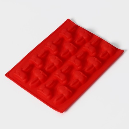 Baking uniform “Easter rabbit”, silicone, 30 × 23 cm, 16 cells, mixing mix-8