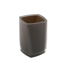 Axentia Graz glass square design of plastic, gray 7.3x10.8x7.3 cm
