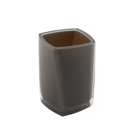 Axentia Graz glass square design of plastic, gray 7.3x10.8x7.3 cm
