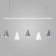 Suspended lamp Castle, 60W, E14, 120x14 cm