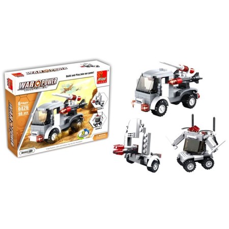 Designer "Armed Forces", 98 parts, 3 assembly options