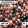 Confectionery sprinkling with a soft center "Pearls", peach, black, 50 g