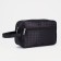 Lightning cosmetic bag, external pocket, black color