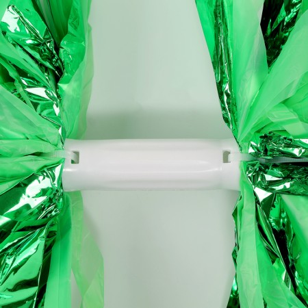 Pompom 1pc, green color, foil-5