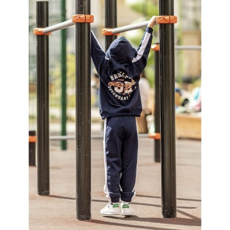 Hoody for a boy, height 104 cm, blue color-2