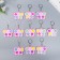 Trick Rubber Antistress (endless pimpa) "Pink butterfly" mix 6.5x5.5 cm