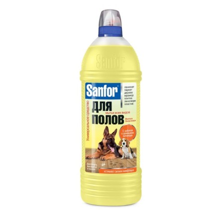 Sanfor floor washing tool Ultra shine "Caring for pets", 1000 ml