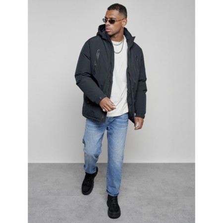 Male jacket, size 58, dark blue color-13