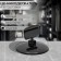 Caulic holder on a round stand, plastic, d = 5 cm, h = 3.5 cm, black color