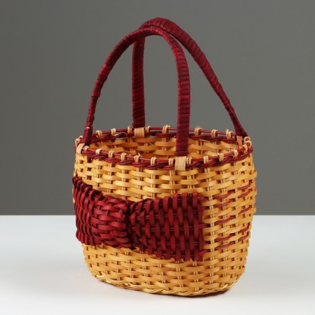 Wicker basket, 21 x 15 x 15/28 cm, sequoia