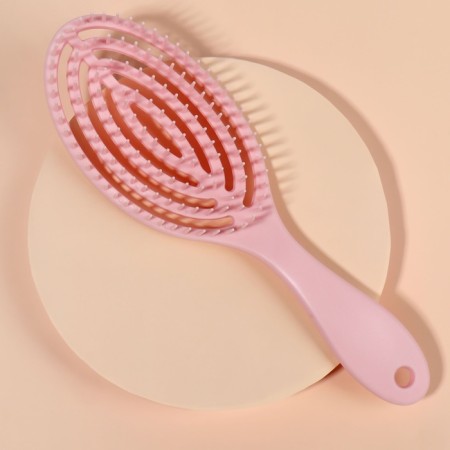 The comb is massage, for drying hair, 7.5 × 23.5 cm, pink color-1