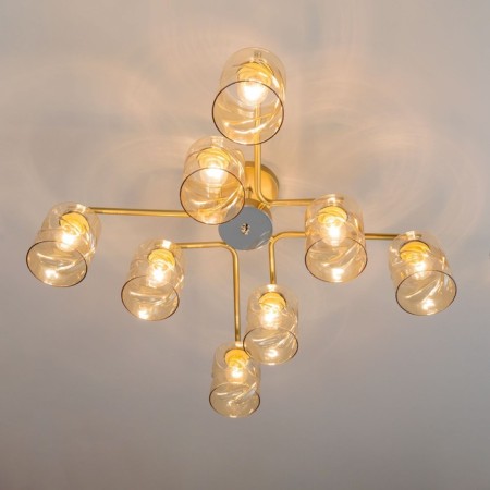 Cutilux Cutilux chandelier CL137182 70x70x29 cm, 8x60W, e27, yellow color-12