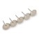 Tundra nails, decorative, 25x39 mm, chrome, 100 pcs