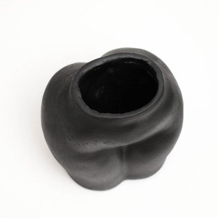 Figure Kashpo "Hips" Black, 10x15x15cm-3