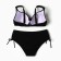 Separate female swimsuit, black color, size 56