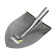 Shovel is universal, tuleyka 40 mm, rail steel, without cuttings, Greengo