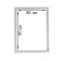 Frame for paintings (mirrors) 60 x 90 x 4 cm, tree "Versailles", white-silver