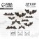 Decor on the wall "Real Night of Fear and Horror", bats, set of 10 pcs.