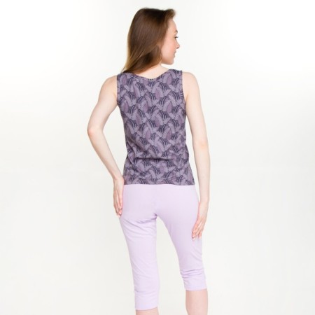 Female set (T -shirt, breeches), lilac color, size 56-3