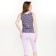 Female set (T -shirt, breeches), lilac color, size 56