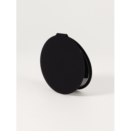 Folding mirror (1) b/took D7.2cm to leatherette/acrylic Cheron package QF-1