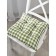 Green Check chair, size 40x40 cm, green color