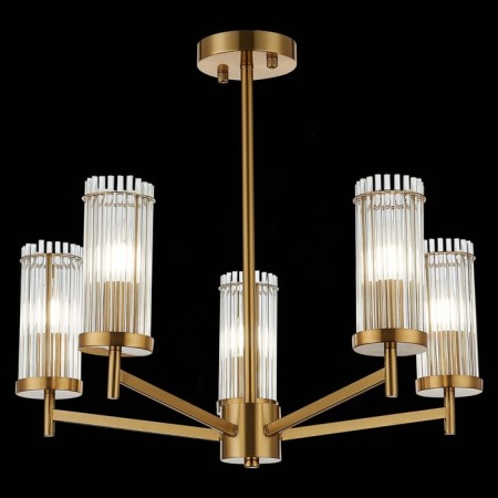 Ceiling Ceiling ST LUCE. SL1233.302.05. Bitonto. 5x60 watts, E14, 58x58x49 cm, brass color-1