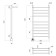 Domoterm electric heated towel rail "Medea" P10, 500x1000 mm, with a shelf, left, chrome