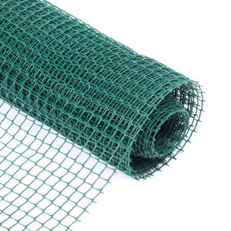 Garden grid, 1 × 10 m, rhombus cell 15 × 15 mm, plastic, green, Greengo-5