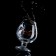 The glass "impenetrable", a bullet, for cognac, a lacquered tree, 390 ml