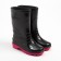 Rubber boots baby, black color+pink, size 30