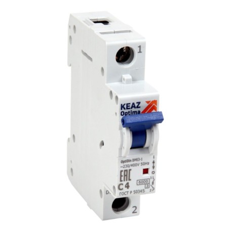 Circuit breaker automatic KEAZ 260507 1P, 2A, 6ka