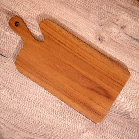Board of cutting, teak tree 15x33 cm-3