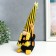 Interior doll "Granny in a striped cap with a spoon for honey and bees" 28x8 cm