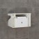 A holder for toilet paper with a shelf, 18 × 11.5 × 12 cm, white color