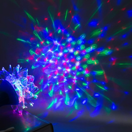 Light device "Flower" 12.5 cm, glow RGB, 220 V, blue-2