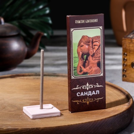 A set of Crimean incense "Sandal", 10 pcs, with a stand, natural