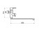 Bath mixer "RMS" SUS124BL-006EP, pouring 350 mm, shower set, stainless steel