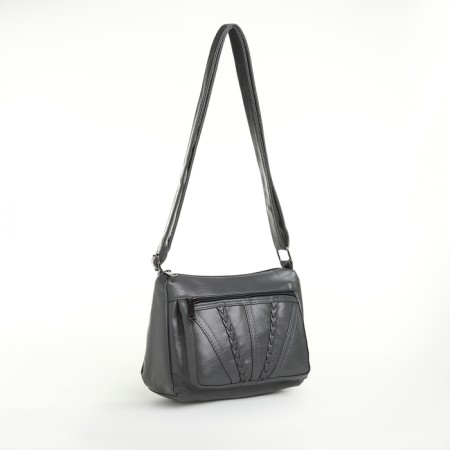 Women's bag with lightning, gray color-2