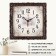 Watching clock, interior "hut", 38 x 38 cm, silent, black bronze