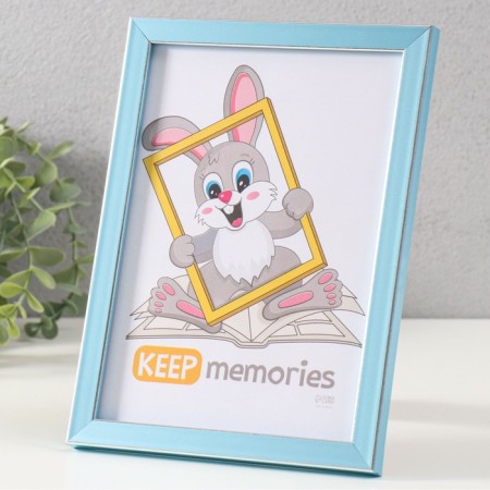 Photo frame Plastic "Watercolor" 15x21 cm, blue-1