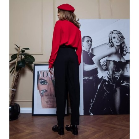 Women's pants, black color, size m (44)-2