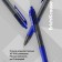Automatic gel handle Erich Krause Smart-Gel, node 0.5 mm, blue ink, letter line length 500 meters