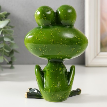 Souvenir Polystone Lak "Frog Moti Meditizes" 10x7x15 cm-2