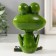 Souvenir Polystone Lak "Frog Moti Meditizes" 10x7x15 cm